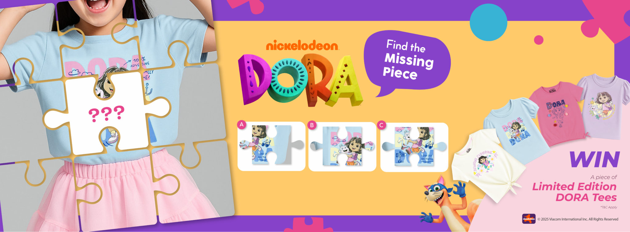 F.O.S DORA – Find the Missing Piece & Win Contest Details – F.O.S